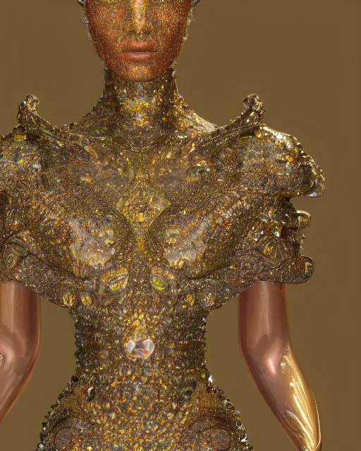 Image similar to a highly detailed metahuman 4 k close up render of an alien goddess bella hadid monument in iris van herpen dress schiaparelli in diamonds crystals swarovski and jewelry iridescent in style of alphonse mucha gustav klimt trending on artstation made in unreal engine 4