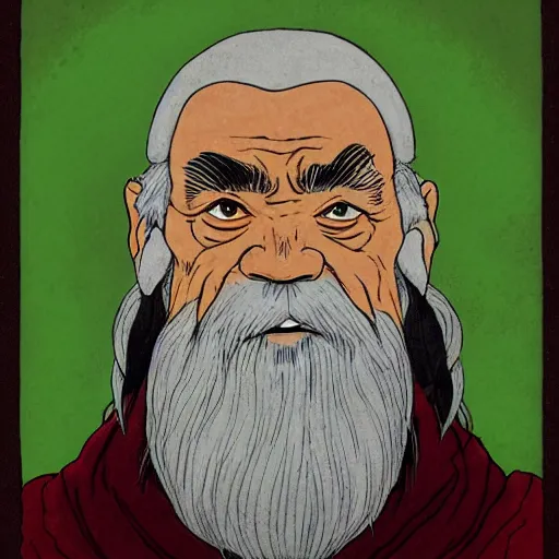 Prompt: a portrait of uncle iroh