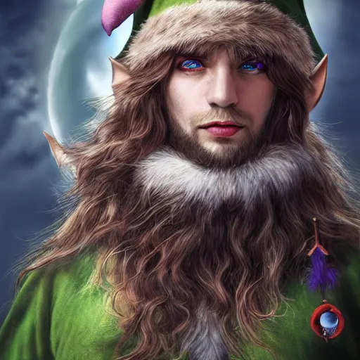 Image similar to sailor druid with elf like features, 4k, hyper realistic, character portrait, highly detailed,