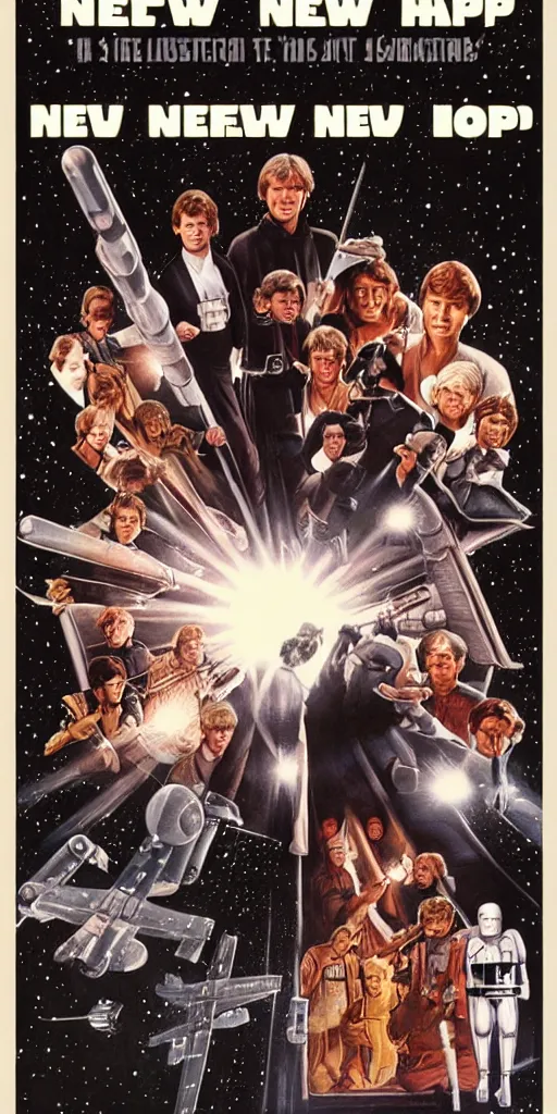 Image similar to variant of a new hope poster