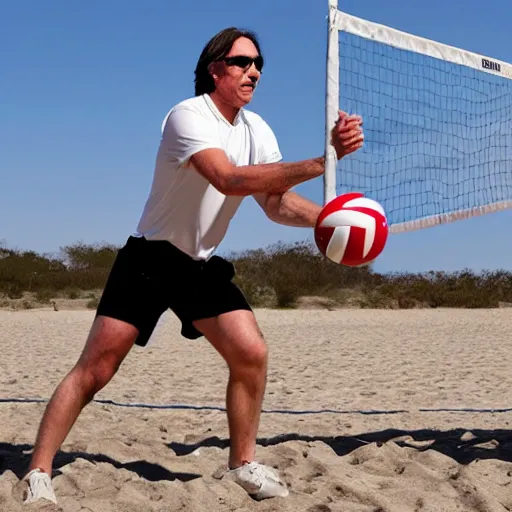 Image similar to keith raniere playing volleyball