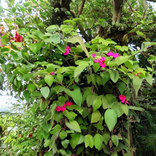 Image similar to a flowering rata vine