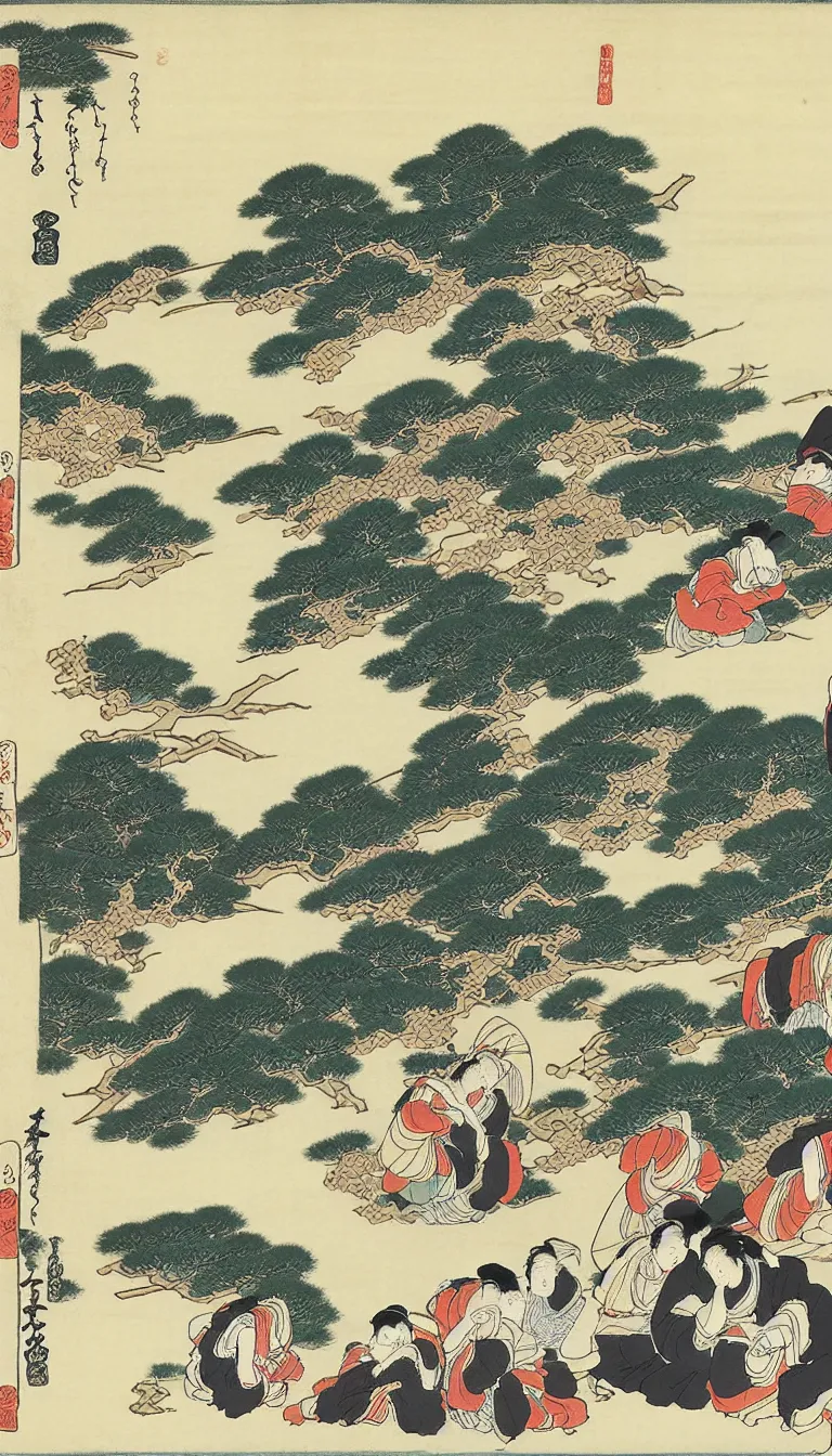 Image similar to calcutta by hokusai