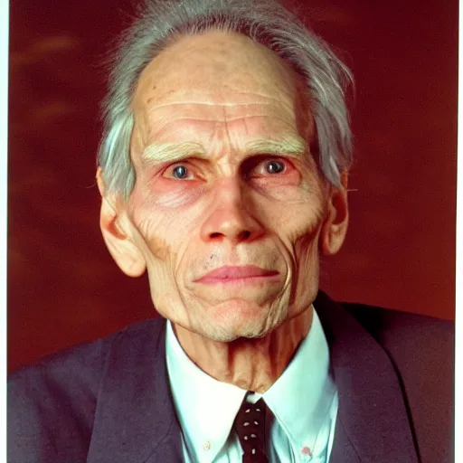 Prompt: A photograph portrait of old Jerma985 in his eighties who looks like Jerma985 wearing a blazer in the 1990s, Jerma985, looks like Jerma985, taken in the early 1990s, taken on a 1990s Camera, realistic, hyperrealistic, very realistic, highly detailed, very detailed, extremely detailed, detailed, digital art, trending on artstation, headshot and bodyshot