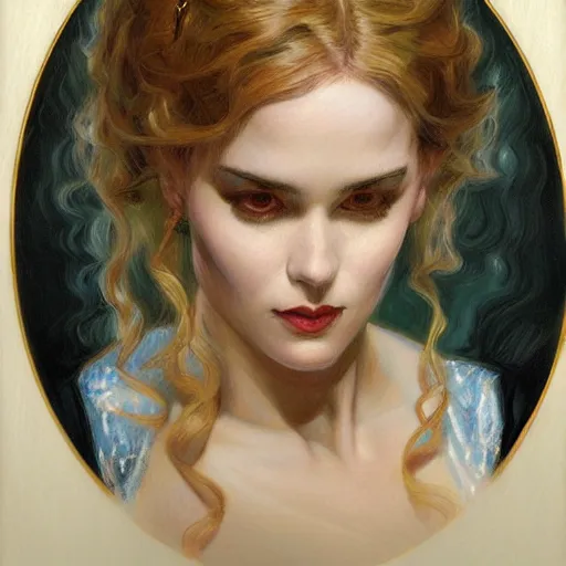 Image similar to a painting in the style of donato giancola, and in the style of charlie bowater, and in the style of charles dana gibson. symmetry, smooth, sharp focus, semi - realism.