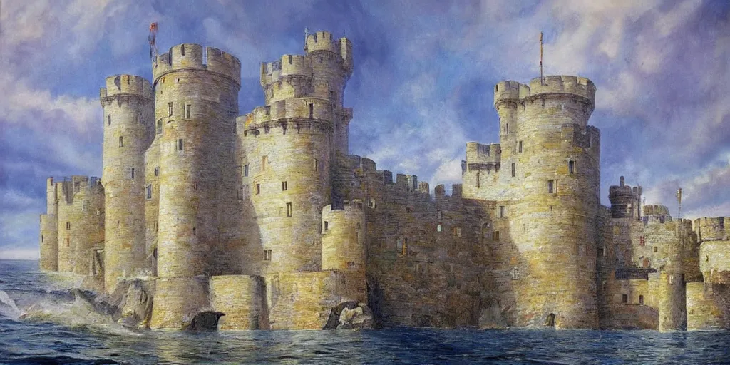 Image similar to the # splafluted castle by james gurney