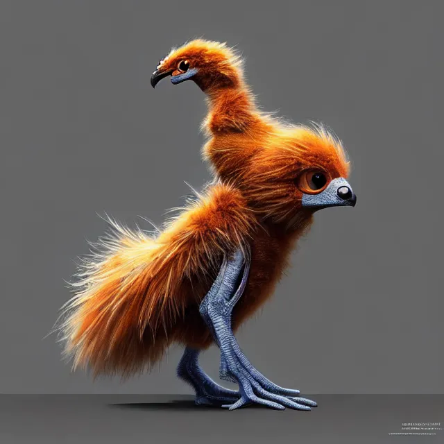 Prompt: epic professional digital art of an improbable impossible fuzzy adorable, cute and cuddly neotenic avian alien, loop lighting, full body length shot, best on artstation, breathtaking, epic, stunning, gorgeous, much detail, much wow, cgsociety, wlop, pixiv, behance, deviantart, masterpiece, UHD, 8K