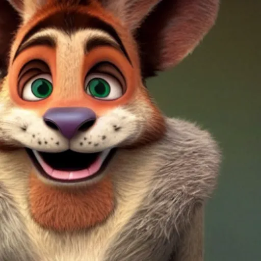 Prompt: robin williams as a zootopia character