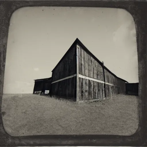 Prompt: a black and white empty collodion photograph