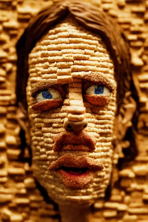 Prompt: film still of steve buscemi made out of bread in lord of the rings, 4 k