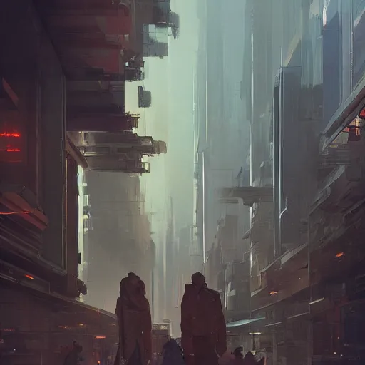 Prompt: a mirrored realm of a cityscape by pan ren wei, col price, atey ghailan, by greg rutkowski, aesthetic