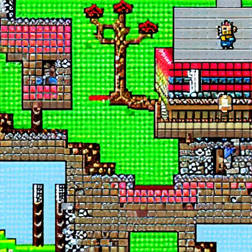 Image similar to pixel rpg game, 8 bit, pixel art, nintendo game, screenshot of pixel game