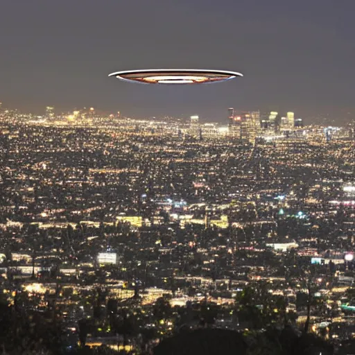 Prompt: ufo attack over los angeles