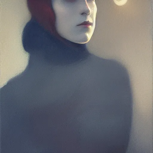 Image similar to a painting in the style of charlie bowater and in the style of alphonse osbert and in the style of charles dulac. smooth, sharp focus.