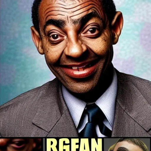 Prompt: african american mr. bean