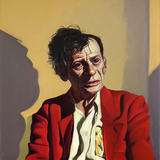 Prompt: portrait of rodriguez, painting by paula rego, high detail, high resolution