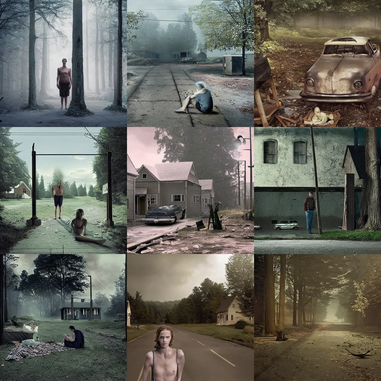 Prompt: artwork by gregory crewdson