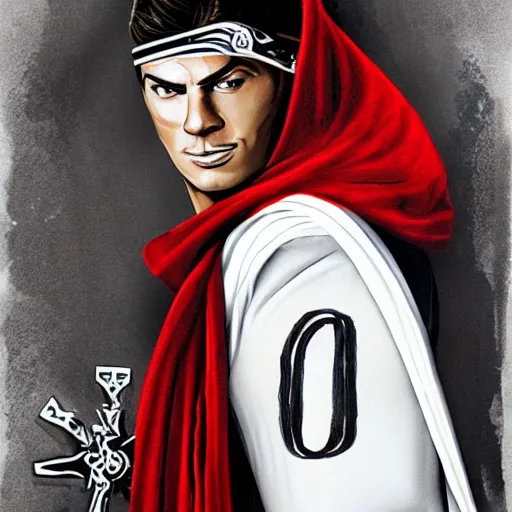 Prompt: christiano ronaldo as ezio auditore, detailed