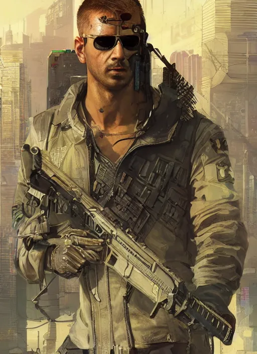 Prompt: cyberpunk military indian ( blade runner 2 0 4 9, dystopian, cyberpunk 2 0 7 7 character design ), advanced warfare, attractive face. portrait by james gurney and laurie greasley and yoji shinkawa, digital art. cinematic composition, hyper realism, realistic proportions, anatomy, dramatic lighting, photorealistic, high detail, 4 k