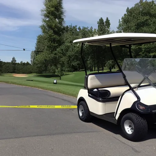 Image similar to scene of golf cart accident