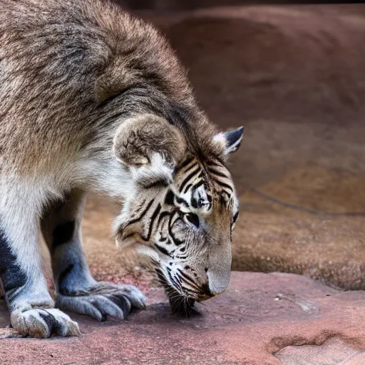 Prompt: in minneapolis zoo, photorealistic, closeup photo