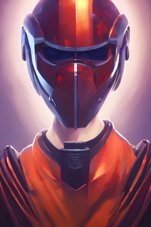 Image similar to epic mask helmet robot ninja portrait stylized as fornite style game design fanart by concept artist gervasio canda, behance hd by jesper ejsing, by rhads, makoto shinkai and lois van baarle, ilya kuvshinov, rossdraws global illumination radiating a glowing aura global illumination ray tracing hdr render in unreal engine 5