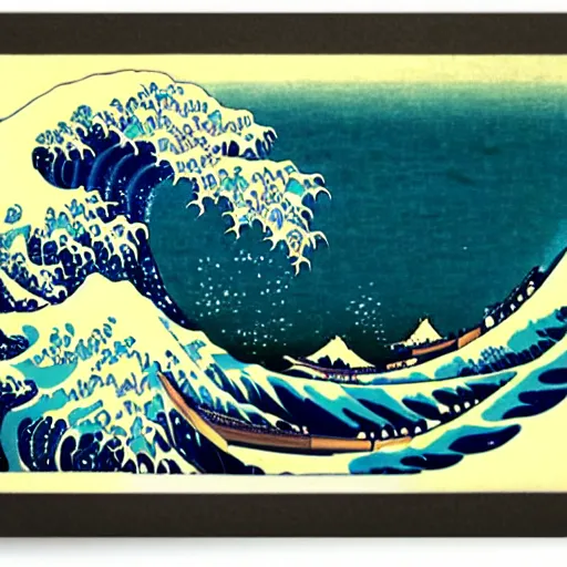 Image similar to a great big wave by katsushika hokusai