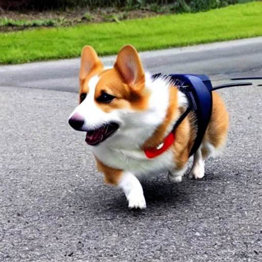 Prompt: corgis piloting a spaceship.