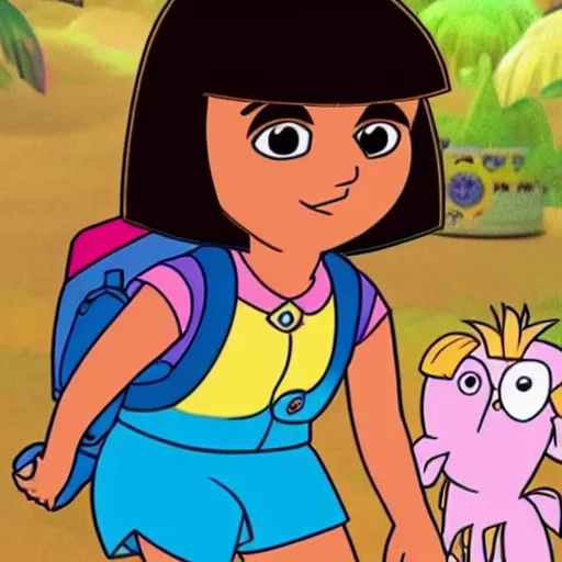 Prompt: Dora grown up