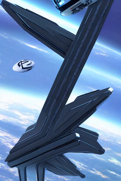 Image similar to zaha haddi space station, trending on artstation, featured on behance
