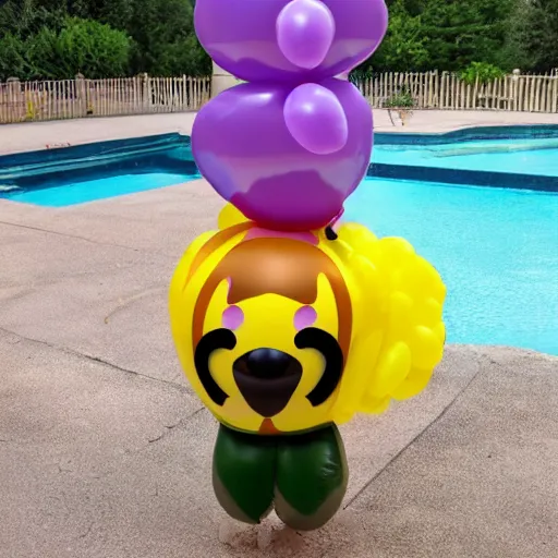 Prompt: rambo balloon face