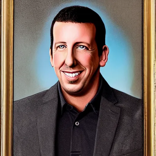 Image similar to president adam sandler, official portrait