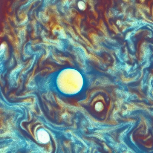 Prompt: alien swimming in lava on Jupiter, award winning photograph