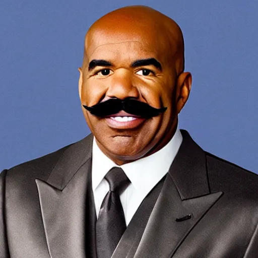 steve harvey with a giant mustache | Stable Diffusion | OpenArt