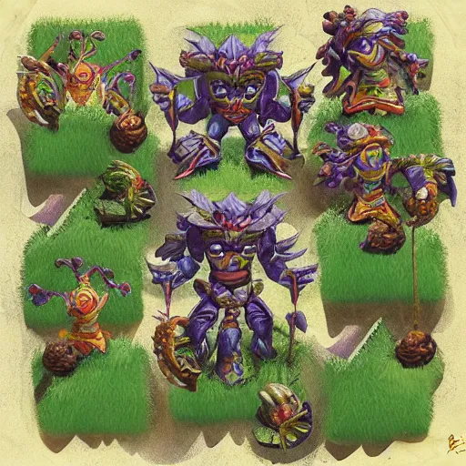 Image similar to “ plant warriors are in their first game, detailed fine art ”