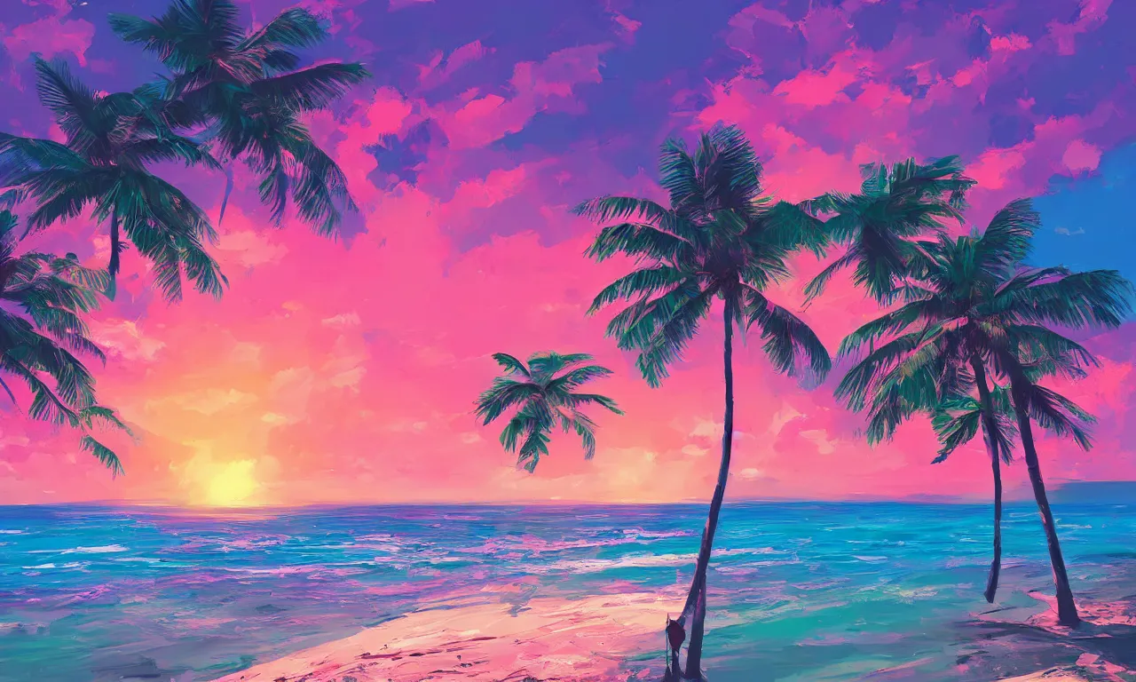 Image similar to paradise beach by alena aenami artworks in 4 k