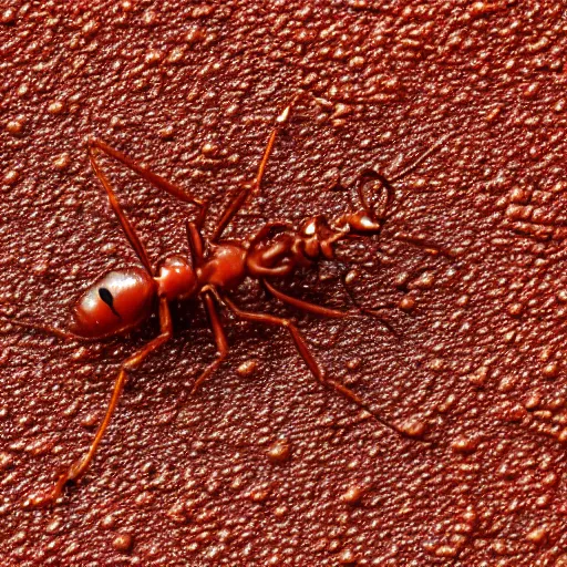 Prompt: red ants detailed texture 4K