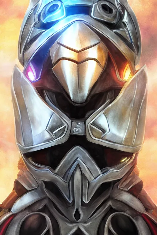 Image similar to helmet armor guardian destiny in witch queen illumination ray tracing hdr fanart arstation by sung choi robot ninja mask and eric pfeiffer and gabriel garza and casper konefal