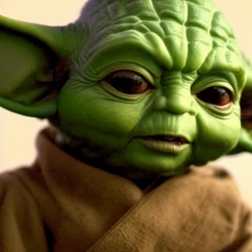 Image similar to a character that has no ears but is very yoda - like