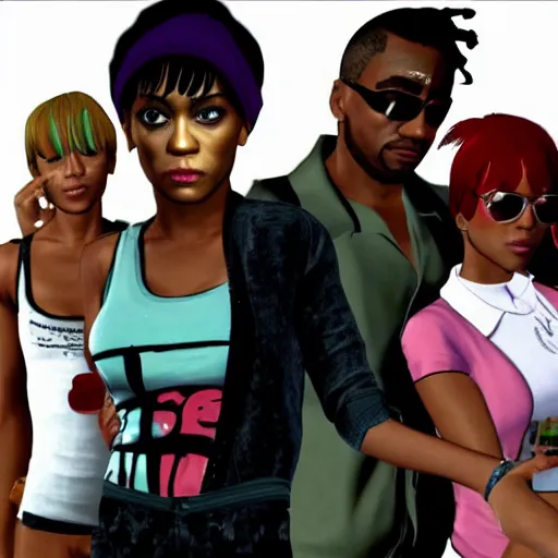 Image similar to left eye from tlc in gta style