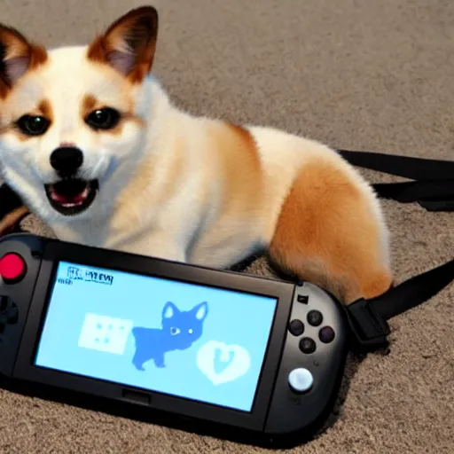 Prompt: Nintendogs