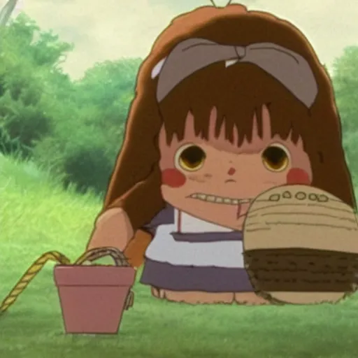 Image similar to Hermione granger starting in the movie my neighbor Totoro