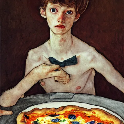 Prompt: spring unique calssical london line avocet pizza recipe arneis, by egon schiele and yves klein and jakub rozalski, rococo, child's drawing, trending on artstation