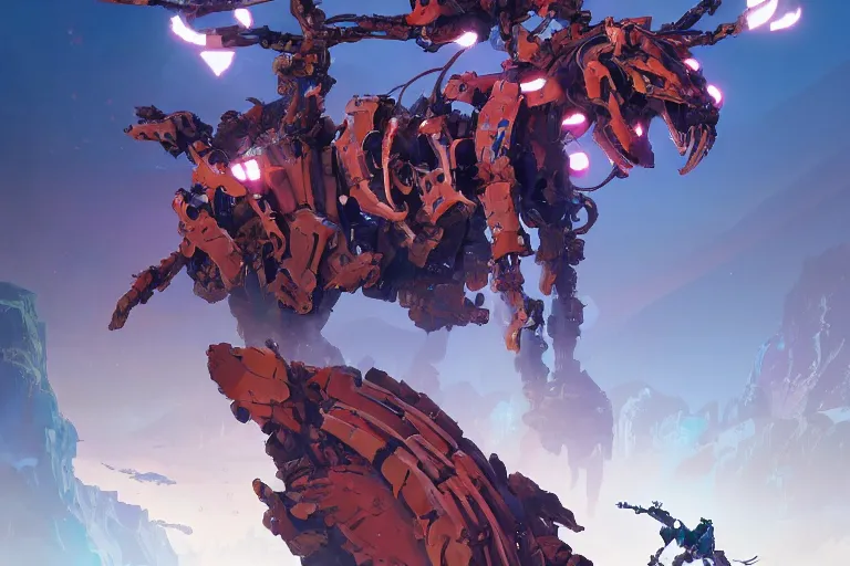 Image similar to scorcher machine mecha animal beast robot of horizon forbidden west horizon zero dawn bioluminiscence, behance hd by jesper ejsing, by rhads, makoto shinkai and lois van baarle, ilya kuvshinov, rossdraws global illumination