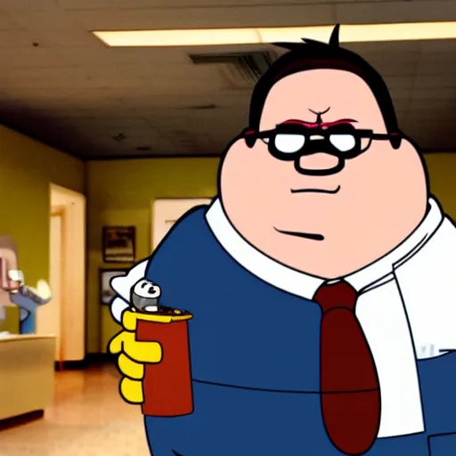 Prompt: a real life photo of peter griffin