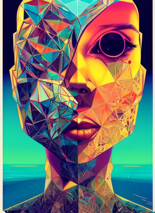 Prompt: brain inside a prism, tristan eaton, victo ngai, artgerm, rhads, ross draws, 3 d cgsociety