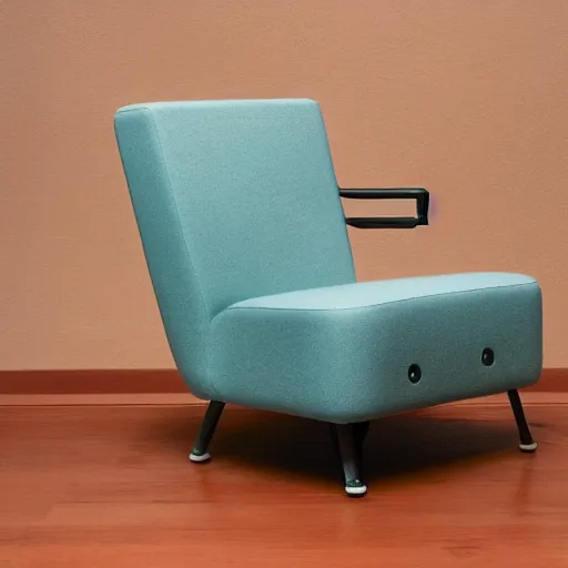 Image similar to product photography teenage engineering electric chair, dieter rams, jonothan ive, vintage