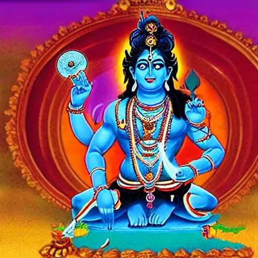 Image similar to Shiva Hindu god of destruction, guest appearance on blue's clues