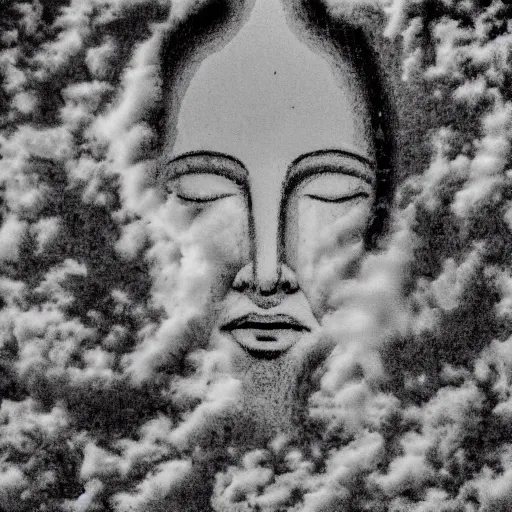 Image similar to clouds shaped like face of virgin mary