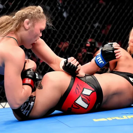 Prompt: Ronda rousey takedown conor mcgregor